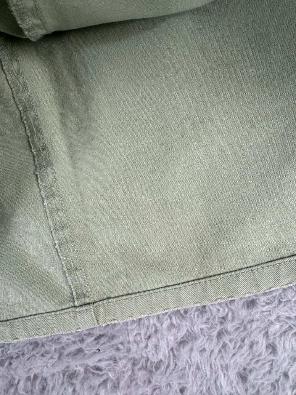 J.Crew Olive Green Twill Skirt Retro Pockets Floral-Lining Casual Travel - Picture 9 of 10